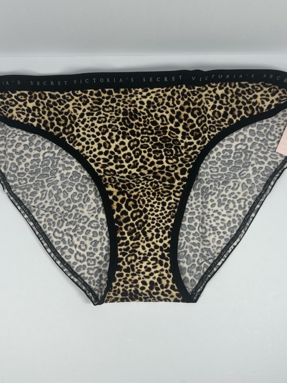 Victoria's Secret Leopard-Print Bikini Briefs - Tan & Black
